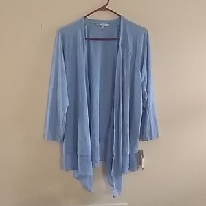 Adrienne Vittadini XXL Blue Cardigan